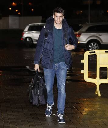 Arrival of Spain national team Nationalteam at Las Rozas. In this picture, Alvaro Morata. xPABLOGARCIAx 