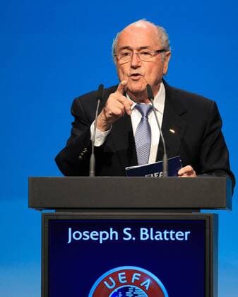 SOCCER - UEFA, ordinary congress VIENNA,AUSTRIA,24.MAR.15 - SOCCER - UEFA, ordinary congress. Image shows president Joseph Blatter (FIFA).