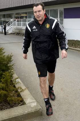 - BRUSSELS, BELGIUM: Belgium s head coach Marc Wilmots pictured at a training session of Belgian national soccer team Red Devils, Tuesday 24 March 2015, in Neerpede, Brussels. Belgium will play it s fourth and fifth game of the Euro 2016 qualification against Cyprus on 28 March in Belgium and against Israel on 31 March in Israel. DIRKxWAEM  x04592683x
