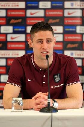 Gary Cahill press conference PK Pressekonferenz - England Training - UEFA EURO EM Europameisterschaft Fussball 2016 - St George s Park- Burton-upto-Trent - 24 03 2015 Pic Philip Oldham Sportimage EDITORIAL USE ONLY. No use with unauthorised audio, video, data, fixture lists, club league logos or live services. Online in-match use limited to 120 images, no video emulation. No use in betting, games or single club league player publications.