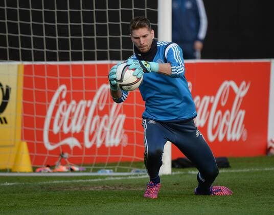 24.03.2015, xjhx, Fussball International, Training Deutsche Fussball Nationalmanschaft, v.l. Ron-Robert Zieler (Deutsche Fussball Nationalmannschaft DFB)