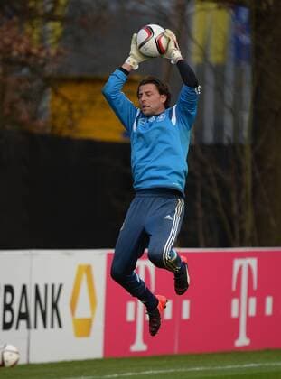 24.03.2015, xjhx, Fussball International, Training Deutsche Fussball Nationalmanschaft, v.l. Roman Weidenfeller (Deutsche Fussball Nationalmannschaft DFB)