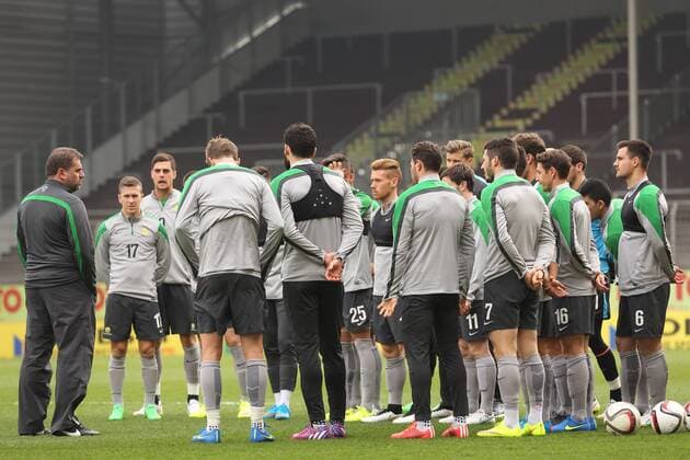 TRAINING FUSSBALL NATIONALMANNSCHAFT AUSTRALIEN BRUCHWEG STADION MAINZ 