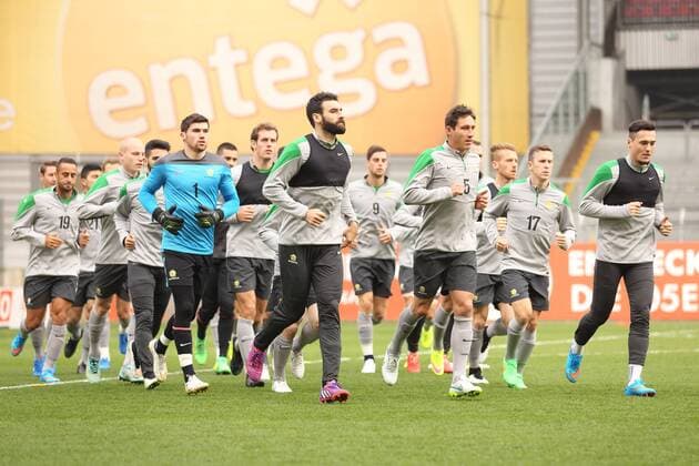 TRAINING FUSSBALL NATIONALMANNSCHAFT AUSTRALIEN BRUCHWEG STADION MAINZ 
