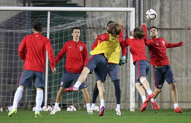 CRO football team training - Zagreb, Croatia 24.03.2015., Zagreb, Croatia - Training of Croatian national football team, EM quali.  IgorxKralj PIXSELL
