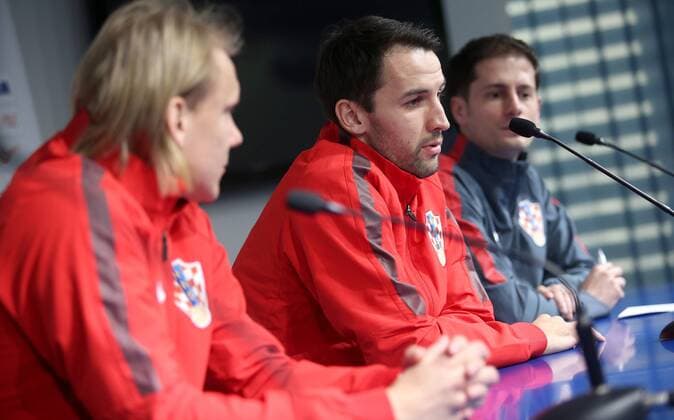 Soccer press conference PK Pressekonferenz - Zagreb, Croatia 24.03.2015., Zagreb, Croatia - Press Conference of Croatian national football team.  IgorxKralj PIXSELL