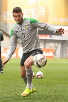 MATHEW LECKIE TRAINING FUSSBALL NATIONALMANNSCHAFT AUSTRALIEN BRUCHWEG STADION MAINZ 