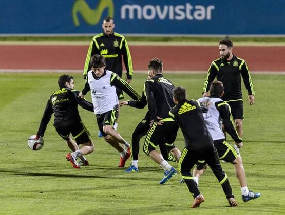 Spanish national team Nationalteam training session. In this picture, David Silva. xDIEGOxGxSOUTOx 