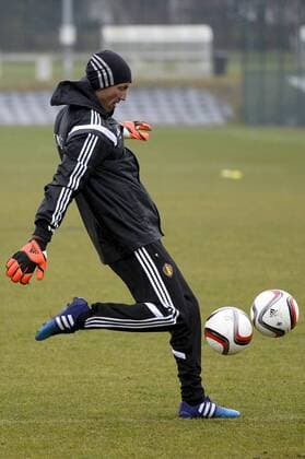 - BRUSSELS, BELGIUM: Belgium s goalkeeper coach Erwin Lemmens pictured during a training session of Belgian national soccer team Red Devils, Wednesday 25 March 2015, in Neerpede, Brussels. Belgium will play it s fourth and fifth game of the Euro 2016 qualification against Cyprus on 28 March in Belgium and against Israel on 31 March in Israel. DIRKxWAEM  x04593345x