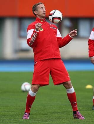 SOCCER - UEFA EURO EM Europameisterschaft Fussball 2016 quali, LIE vs AUT VIENNA,AUSTRIA,25.MAR.15 - SOCCER - UEFA European Championship EM Europameisterschaft 2016, European Qualifiers, OEFB international match Länderspiel Liechtenstein vs Austria, preview, training of team AUT. Image shows Marc Janko (AUT).