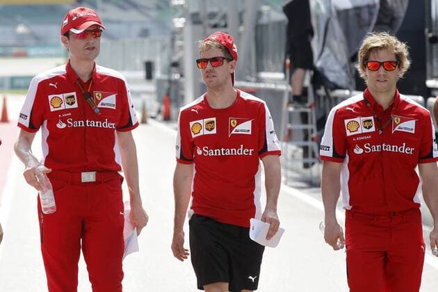 Motorsports: FIA Formula One World Championship WM Weltmeisterschaft 2015, Grand Prix of Malaysia, 5 Sebastian Vettel (GER, Scuderia Ferrari), xHOCHxZWEIx