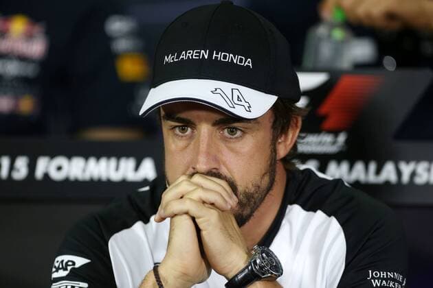 Motorsports: FIA Formula One World Championship WM Weltmeisterschaft 2015, Grand Prix of Malaysia, 14 Fernando Alonso (ESP, McLaren Honda), xHOCHxZWEIx