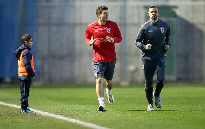 Mateo Kovacic - Croatian national football team training - Zagreb, Croatia 26.03.2015., Zagreb, Croatia - Training of Croatian national football team before the qualifying match with Norway for Euro 2016.  IgorxKralj PIXSELL