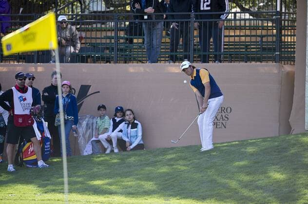March 26, 2015: Aaron Baddeley in action Round 1 Valero Texas Open PGA Golf Herren Fed Ex Cup at AT&T Oaks Course TPC. San Antonio, Texas. PGA Golf 2015: Valero Texas Open MAR 26 - ZUMAc04_