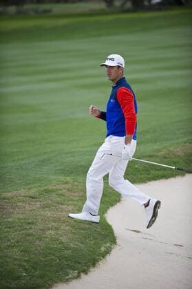 March 26, 2015: Billy Horschel Round 1 action Valero Texas Open at TPC San Antonio AT&T Oaks Course. San Antonio, Texas. PGA Golf Herren Golf 2015: Valero Texas Open MAR 26 - ZUMAc04_