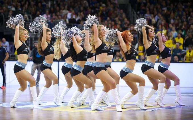 Basketball Berlin 26.03.2015 Euroleague Saison 2015 2015 Top 16 Alba Berlin - Roter Stern Belgrad Cheerleader Dance Team
