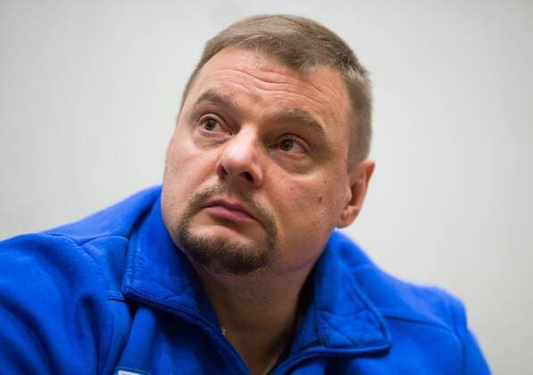 Berlin, Deutschland, 27.03.2015: Volleyball CEV Championsleague Final 4 2015 - Pressekonferenz CEV Final 4. Trainer Vladimir Alekno (Zenit Kazan)