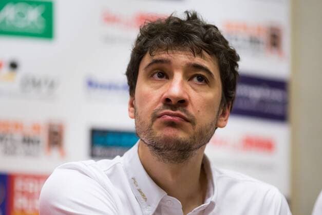 Berlin, Deutschland, 27.03.2015: Volleyball CEV Championsleague Final 4 2015 - Pressekonferenz CEV Final 4. Miguel Angel Falasca (Belchatow)