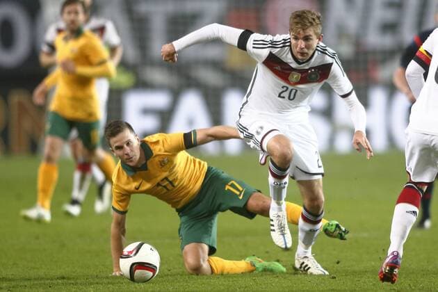 Freundschafts-Länderspiel Deutschland vs. Australien 2:2 HIER 20 Christoph Kramer ( Deutschland ) + 17 Matthew McKay ( Australien )