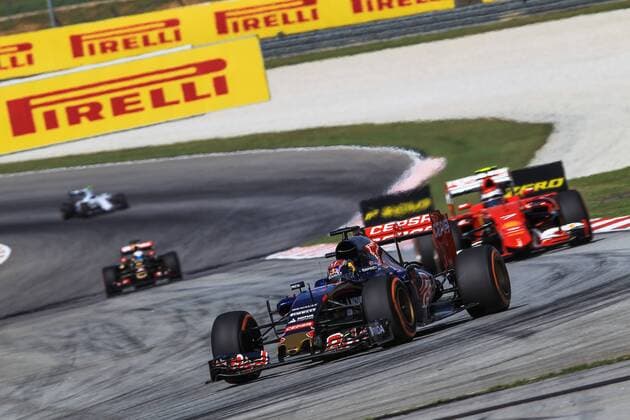 27 March 2015: Max Verstappen of Scuderia Toro Rosso in action during friday free practice of the Formula 1 Petronas Malaysia Grand Prix held at Sepang International Circuit in Sepang, Malaysia. AUTO: MAR 27 Formula 1 - Malaysia Grand Prix Icon3781503278018 EDITORIAL USE ONLY