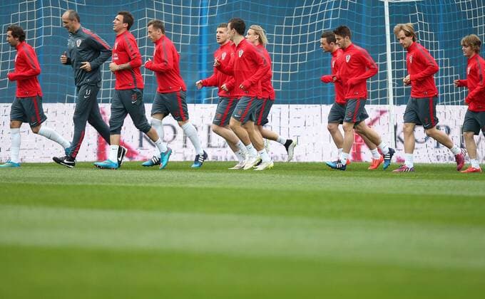 European Qualifiers - Croatia - Norway - Croatia training 27.03.2015., Zagreb, Croatia - Croatia players take part in a training session ahead of their UEFA EURO EM Europameisterschaft Fussball 2016 qualifier against Norway.  IgorxKralj PIXSELL