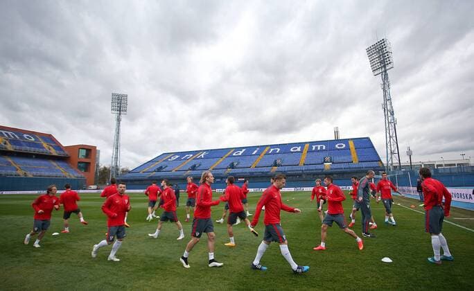 European Qualifiers - Croatia - Norway - Croatia training 27.03.2015., Zagreb, Croatia - Croatia players take part in a training session ahead of their UEFA EURO EM Europameisterschaft Fussball 2016 qualifier against Norway.  IgorxKralj PIXSELL