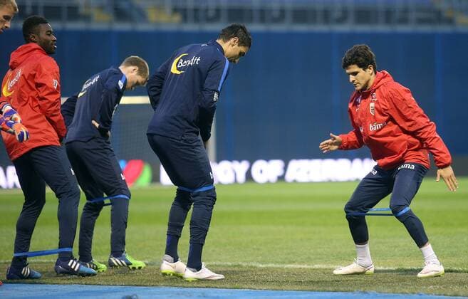 European Qualifiers - Croatia - Norway - Norway training 27.03.2015., Zagreb, Croatia - Norway players take part in a training session ahead of their UEFA EURO EM Europameisterschaft Fussball 2016 qualifier against Croatia.  IgorxKralj PIXSELL