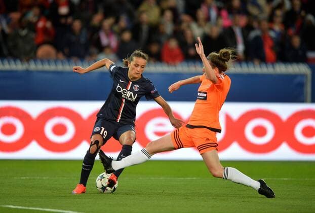 Fatmire Alishu (psg) FOOTBALL : Paris SG vs Glasgow City - Ligue des champions feminine - quart de finale retour- 28 03 2015 AnthonyBIBARD FEP Panoramic 