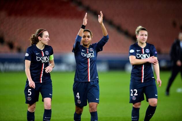 Laura Georges (psg) FOOTBALL : Paris SG vs Glasgow City - Ligue des champions feminine - quart de finale retour- 28 03 2015 AnthonyBIBARD FEP Panoramic 