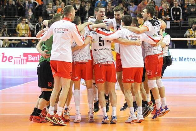 28.03.2015 BERLIN, MEN CEV VOLLEYBALL CHAMPIONS LEAGUE FINAL FOUR 2014 2015 - SEMIFINAL MATCH ASSECO RESOVIA RZESZOW vs PGE SKRA BELCHATOW SSA: DAWID KONARSKI  20150328FNMG289