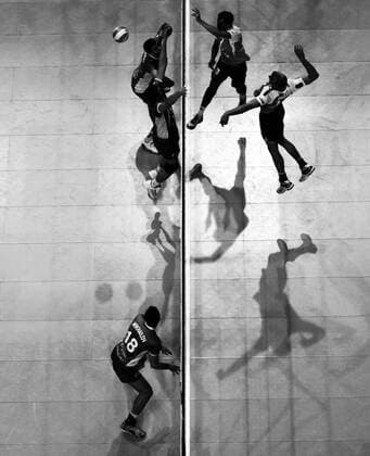 Berlin, Deutschland, 28.03.2015: Volleyball CEV Champions League Final 4 2015 - Halbfinale 2 PGE Skra Belchatow - Asseco Resovia Rzeszow. Feature Spielszene