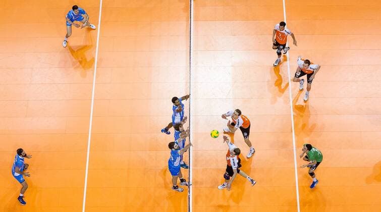 Berlin, Deutschland, 28.03.2015: Volleyball CEV Champions League Final 4 2015 - Halbfinale 1 BR Volleys - Zenit Kazan. Feature Spielszene