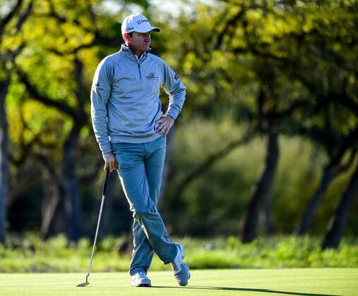 Mar 27, 2015- San Antonio, TX-- Jimmy Walker during second round play of the Valero Texas Open at the AT&T Oaks Course, TPC San Antonio in San Antonio, Texas. GOLF: MAR 27 PGA Golf Herren - Valero Texas Open - Second Round Icon1503270202015 EDITORIAL USE ONLY