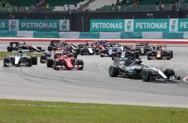 Start, formula 1 GP, Malaysia in Kuala Lumpur Sepang 29.03.2015 Photo:mspb Thomas Melzer Start, formula 1 GP, Malaysia