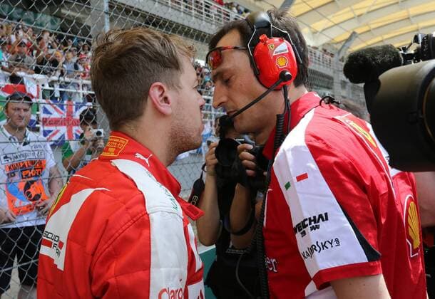 Sebastian Vettel, Scuderia Ferrari, formula 1 GP, Malaysia in Kuala Lumpur Sepang 29.03.2015 Photo:mspb Thomas Melzer Sebastian Vettel, formula 1 GP, Malaysia