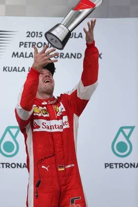 Motorsports: FIA Formula One World Championship WM Weltmeisterschaft 2015, Grand Prix of Malaysia, 5 Sebastian Vettel (GER, Scuderia Ferrari), xHOCHxZWEIx