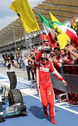 Sebastian Vettel, Scuderia Ferrar Sieger, formula 1 GP, Malaysia in Kuala Lumpur Sepang 29.03.2015 Photo:mspb Thomas Melzer Sebastian Vettel Sieger, formula 1 GP, Malaysia