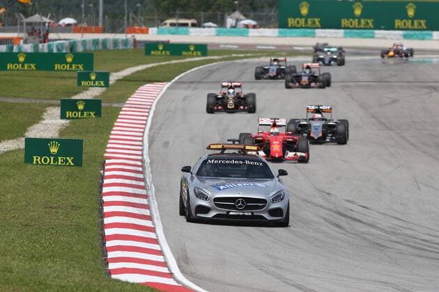 29.03.2015- Race, The Safety car on the track Malaysian Grand Prix, Sepang 26 - 29 March 2015 