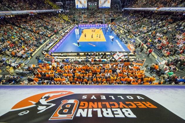 Berlin, Deutschland, 29.03.2015: Volleyball CEV Champions League Final 4 2015 - Übersicht, Uebersicht, Totale Max-Schmeling-Halle