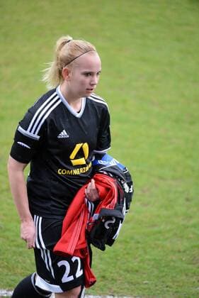 29.03.2015 Frankfurt, Stadion am Brentanobad 1. Frauenbundesliga, Saison 2014 2015 UEFA Women’s Champions League, 2014 2015, Quarter Finals 1. FFC Frankfurt gegen Bristol Academy WFC Torschützin Jana Löber (FFC Frankfurt)
