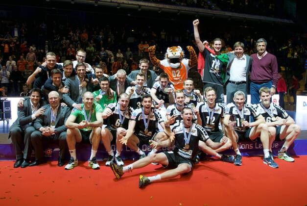 Volleyball Berlin 29.03.2015 Champions League Finale Berlin recycling Volleys gewinnen die Bronze Medaille