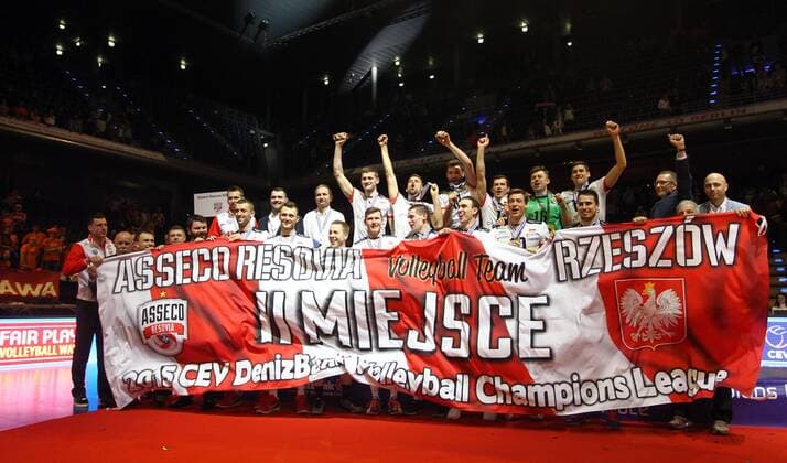 BERLIN , MAX-SCHMELING HALLE 29.03.2015 VOLLEYBALL MEN S CEV DENIZBANK CHAMPIONS LEAGUE FINAL FOUR THE FINAL GAME SEASON 2014 2015 2ND PLACE FOR ASSECO RESOVIA RZESZOW  150329MIN160