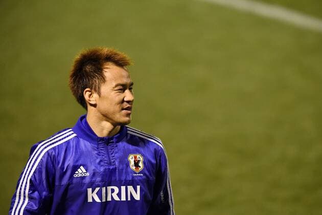 Shinji Okazaki (JPN), MARCH 29, 2015 - Football Soccer : Japan training session at Nishigaoka Soccer Stadium in Tokyo, Japan. Noxthirdxpartyxsales  (dlra004130)