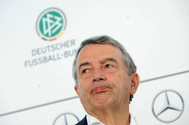 30.03.2015, xfux, Fussball, DFB Pressekonferenz Damen, v.l. DFB Praesident Wolfgang Niersbach (Deutsche Fussball Bund)