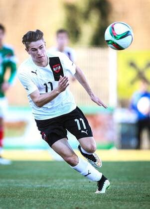 SOCCER - U20, AUT vs MEX, friendly match ROHRBACH AN DER LAFNITZ,AUSTRIA,30.MAR.15 - SOCCER - OEFB Under-20 international match Länderspiel Austria vs Mexico, friendly match. Image shows Andreas Gruber (AUT). GEPAxpictures xCh.xKelemen 
