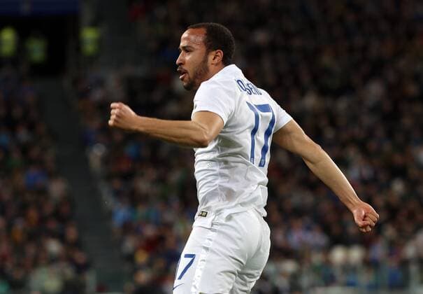 Turin, Italy - England Andros Townsend celebration after the equalising goal (1-1) xPaoloxNuccix  ActionPlus11609753