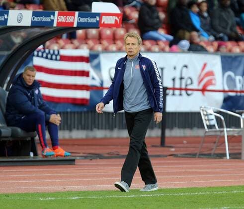 Fussball FIFA Länderspiel Schweiz, Zürich, 31.03.2015, Fussball, FIFA Länderspiel, Schweiz - USA (1:1): Jürgen Klinsmann (Trainer USA).
