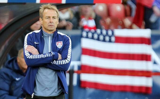 Fussball FIFA Länderspiel Schweiz, Zürich, 31.03.2015, Fussball, FIFA Länderspiel, Schweiz - USA (1:1): Jürgen Klinsmann (Trainer USA).