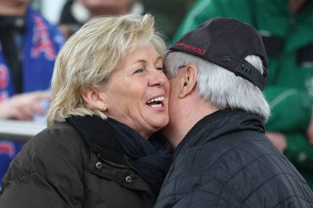 Silvia Neid (Bundestrainerin, DFB-Trainerin) unter den Zuschauern, im Publikum, Fussball, DFB-Pokal der Frauen, 1. FFC Frankfurt - 1. FFC Turbine Potsdam, xozx