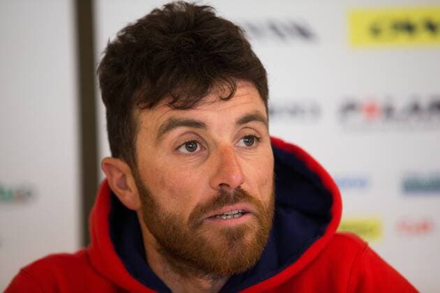 - KORTRIJK, BELGIUM: Italian Luca Paolini of Team Katusha pictured during a press conference PK Pressekonferenz of Katusha cycling team ahead of Sunday s Ronde van Vlaanderen - Tour des Flandres - Tour of Flanders cycling race, Friday 03 April 2015, in Kortrijk. KURTxDESPLENTER  x04598556x